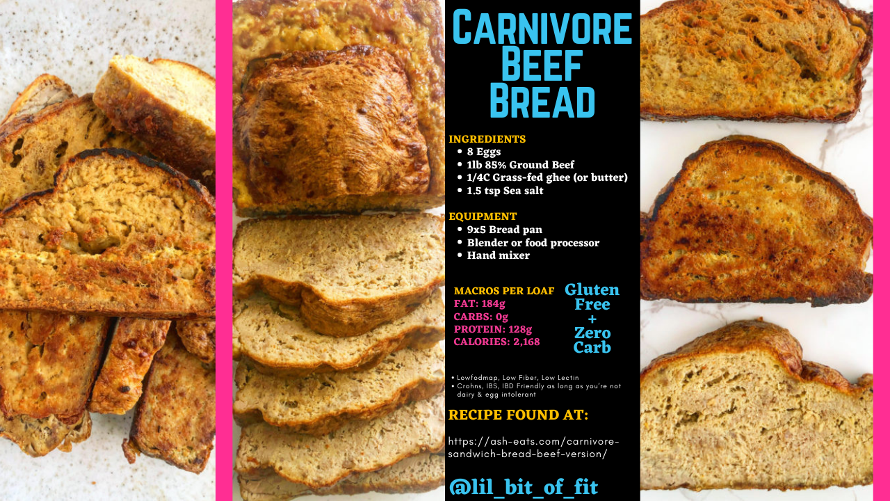 Carnivore Zero Carb Beef Bread Recipe – Lil Bit Of Fit